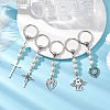 Tibetan Style Alloy Pendants Keychain KEYC-JKC00892-2