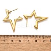 Ion Plating(IP) 304 Stainless Steel Stud Earrings for Women STAS-D084-25G-3