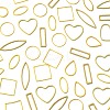 70Pcs 7 Styles Brass Geometric Linking Rings KK-FS0001-99-2