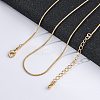 Long-Lasting Plated Brass Snake Chain Necklaces LS-NJEW-K112-04G-NF-2