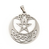Non-Tarnish 201 Stainless Steel Pendants LS-STAS-D190-16P-1
