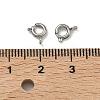 Tarnish Resistant 304 Stainless Steel Spring Ring Clasps STAS-O040-A-04-3