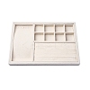 Removable Velvet Jewelry Organizer Display Trays for Earrings Necklaces Rings CON-R030-04D-1