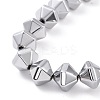 Electroplated Non-magnetic Synthetic Hematite Beads Strands G-G862-01A-3