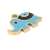 Ion Plating(IP) 304 Stainless Steel Enamel Charms FIND-Q111-02G-04-2