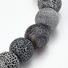 Natural Weathered Agate Beaded Stretch Bracelets BJEW-Q692-01C-2