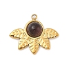 Natural Amethyst Pendants STAS-F312-01G-02-1