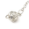 Brass Cable Chain Pointed Dowsing Pendulums HJEW-D004-04P-4
