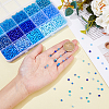 3315Pcs 15 Colors Glass Round Seed Beads SEED-DC0001-05-3