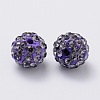 Polymer Clay Rhinestone Beads RB-H258-HD10mm-539-2