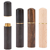 3pcs 3 Colors Sandalwood Leather Craft Sewing Needles Case Box AJEW-GF0011-72-6