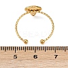 304 Stainless Steel Micro Pave Cubic Zirconia Adjustable Cuff Rings STAS-Z143-07G-4