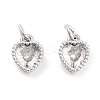 Brass with Cubic Zirconia Pendants KK-P271-42P-B-1
