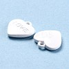 Heart Alloy Spray Painted Charms PALLOY-B005-01G-2