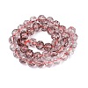 Crackle Transparent Glass Beads Strands GLAA-N063-10mm-15-3