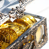 Rectangle Plastic Transparent Antique Pirate Treasure Boxes PW-WG47828-01-4