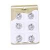 Brass Micro Pave Cubic Zirconia Pendants KK-T073-39P-2