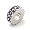 Rack Plating Brass with Cubic Zirconia Beads KK-B091-04A-3