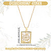 Brass with Cubic Zirconia Pendants Necklaces NJEW-LP0001-45M-G-2