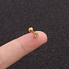 316L Surgical Stainless Steel Micro Pave Clear Cubic Zirconia Teardrop Cartilage Earrings WG9CD6D-30-1