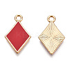 Barrel Plating Alloy Pendants LS-ENAM-T011-203-04-1