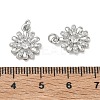 SHEGRACE Brass Clear Cubic Zirconia Charms XGRQ4G771-537P-3