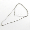 Tarnish Resistant 304 Stainless Steel Ball Chain Necklace Making LS-NJEW-R225-08-1