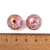 UV Plating Rainbow Iridescent Two Tone Acrylic Beads PACR-C009-04H-3