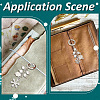 Christmas Snowflake Alloy Bookmarks Pendant Decoration HJEW-SC0001-81-4