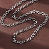 201 Stainless Steel Cable Chain Necklaces NJEW-Q013-12A-P-1