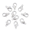 Platinum Plated Alloy Bracelet Lobster Claw Clasps X-E106-NF-2