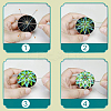 DIY Embroidery Temari Ball Keychain Kits DIY-I064-A05-9