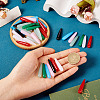 70Pcs 7 Colors Acrylic Pendants MACR-TA0001-79-6