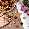 90pcs 3 Colors Dyed Natural Wood Beads WOOD-PA0001-26-3