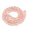 Handmade Foil Glass Beads Strands FOIL-Q002-04J-2