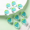 Transparent Enamel Acrylic Beads TACR-S155-003G-6