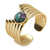 Natural Ruby in Zoisite Finger Rings RJEW-U027-02G-06-1