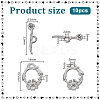 10Pcs 304 Stainless Steel Toggle Clasps STAS-PH0005-79-2