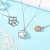 3Pcs 3 Styles 304 Stainless Steel Macrame Pouch Pendant Necklaces NJEW-YW00006-4