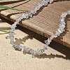 Natural Supper 7 Rutilated Quartz Chip Beaded Necklaces for Men Women NJEW-G159-01D-2