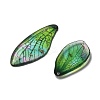 4Pcs Transparent Epoxy Resin Butterfly Wings Pendants X-RESI-C057-04D-2