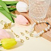 6Pcs Brass Spring Gate Rings FIND-SC0010-95-4
