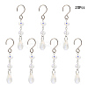 Teardrop Glass Suncatchers HJEW-FS00032-1