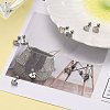 Tarnish Resistant 201 Stainless Steel Barbell Cartilage Earrings EJEW-R147-38-6