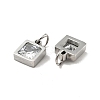 304 Stainless Steel Pendants STAS-D189-01P-B16-3