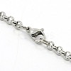 Tarnish Resistant Rolo Chain Necklace for Men LS-NJEW-F027-14-3.5mm-3