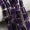 Natural Chevron Amethyst Beads Strands G-F836-B05-01-1