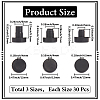 90Pcs 3 Styles PVC Plastic Non-slip Furniture Pads FIND-GF0007-84A-2