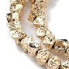 Electroplated Synthetic Lava Rock Beads Strands X-G-H303-A07-LG-1-3
