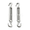 304 Stainless Steel Turnbuckle with Adjustment Hook Eyelet Screw STAS-B082-03P-1